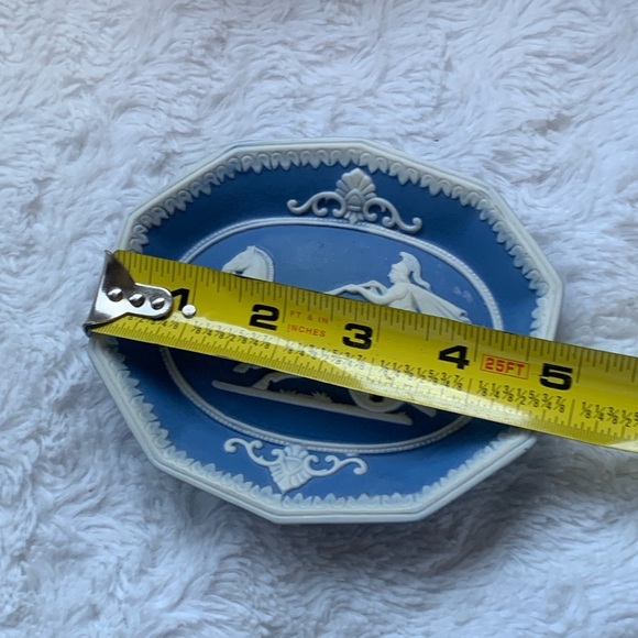 Antique Blue And White Jasperware Decorative Classical Wall Plate traditional - Picture 4 of 5